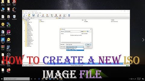 How to Create a New ISO Image File
