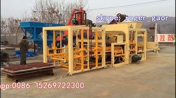 QT10-15 big hydraulic brick production line,  automatic block making machine