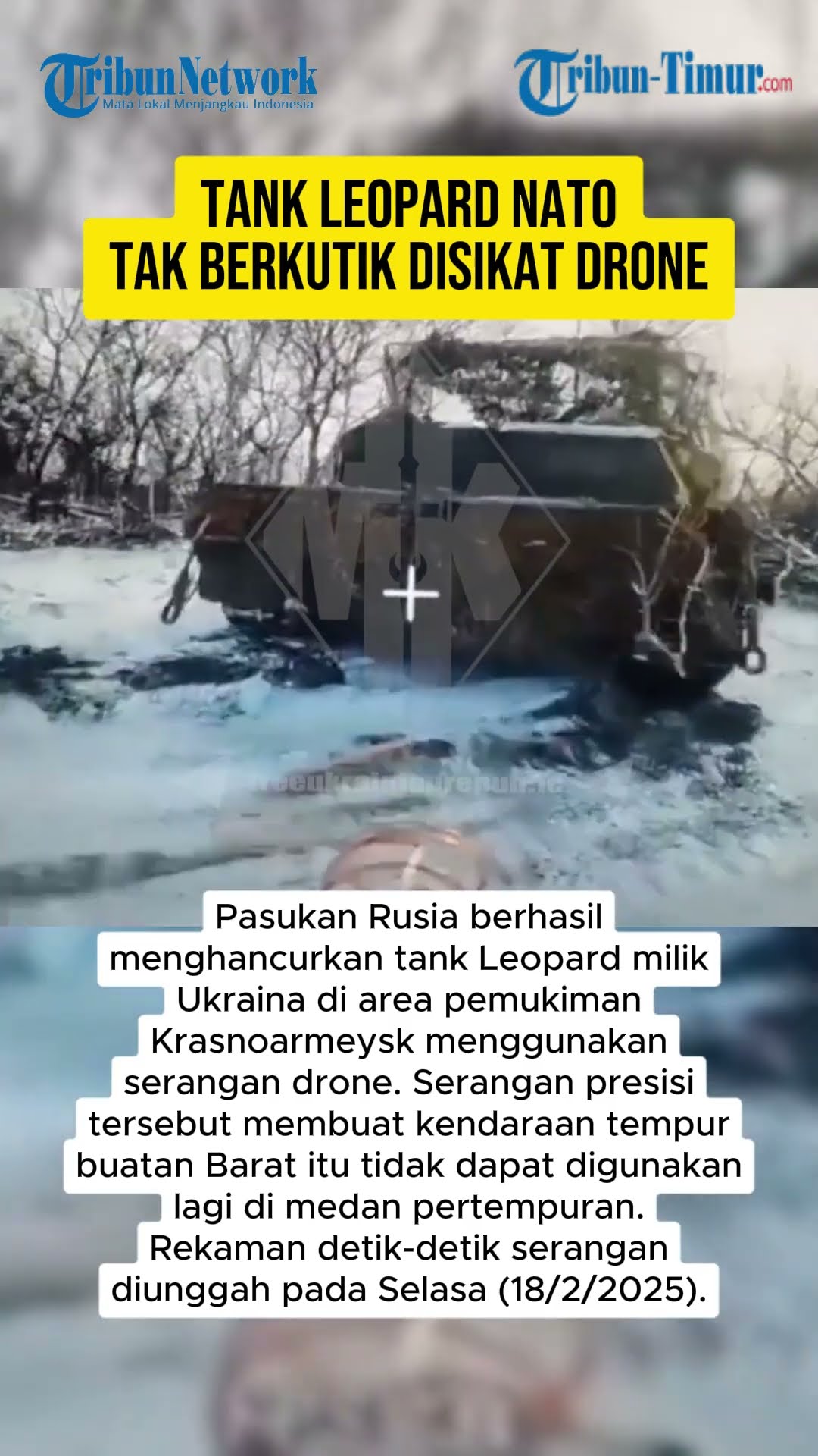 TANK LEOPARD NATO TAK BERKUTIK DISIKAT DRONE
