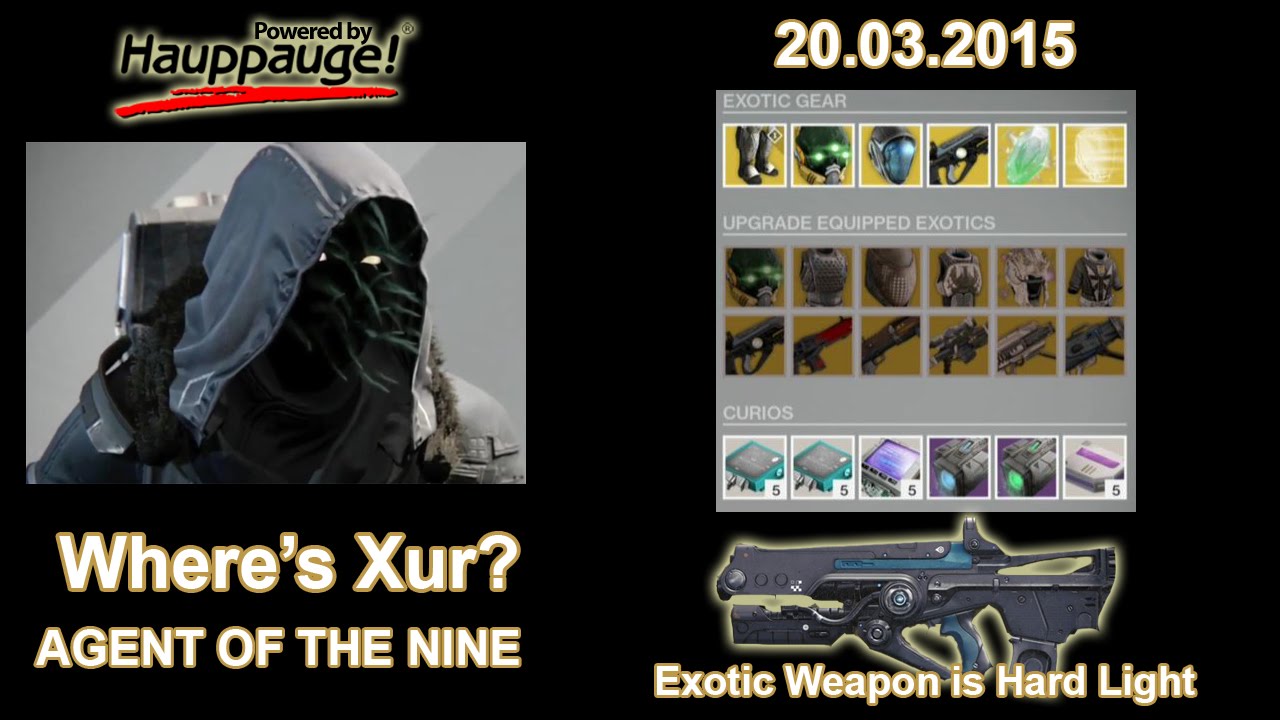 Where is Xur? (Agent of the Nine) 20/03/15