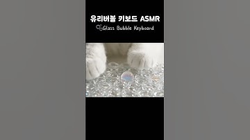 Glass Bubble Keyboard ASMR🫧| 톡톡! 유리 소리 들어보세요🎧 #aiasmr #ai #asmr #keyboard #satisfying #cat #glass