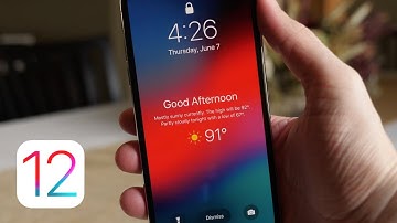 iOS 12: Weather Lock Screen!