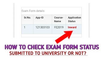 How to  Check Examination Form Status on Mobile?? //Examination  Form Status