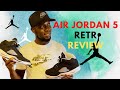 JORDAN 5 MOONLIGHT "OREO" REVIEW &amp; ON FEET
