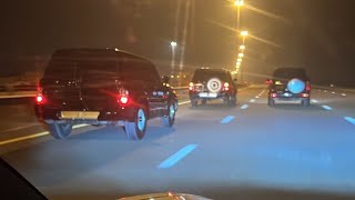 Nissan patrol vtc fastest in dubai qudra road/نيسان فتك باترول في شارع القدره
