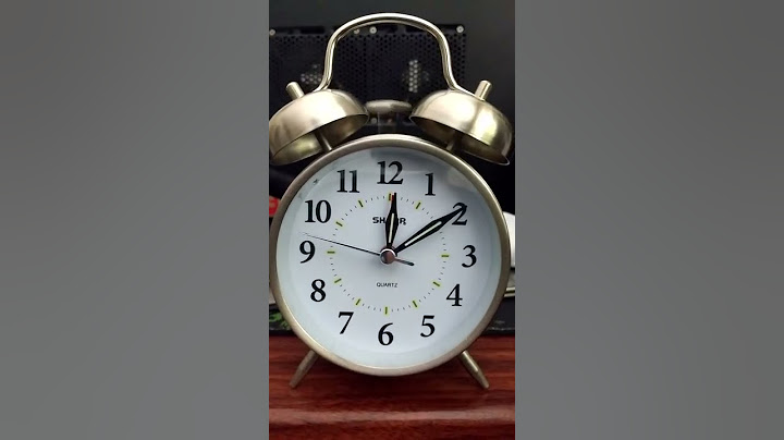 Sharp SPC800 Twin Bell Alarm Clock Ring Test