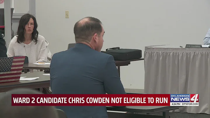 Ward 2 Candidate Chris Cowden not eligible to run