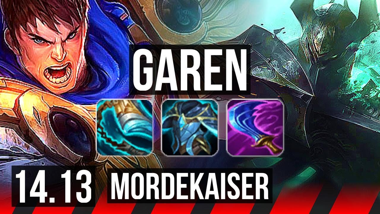 GAREN vs MORDEKAISER (TOP) | 5/1/7, 4k comeback | EUW Master | 14.13