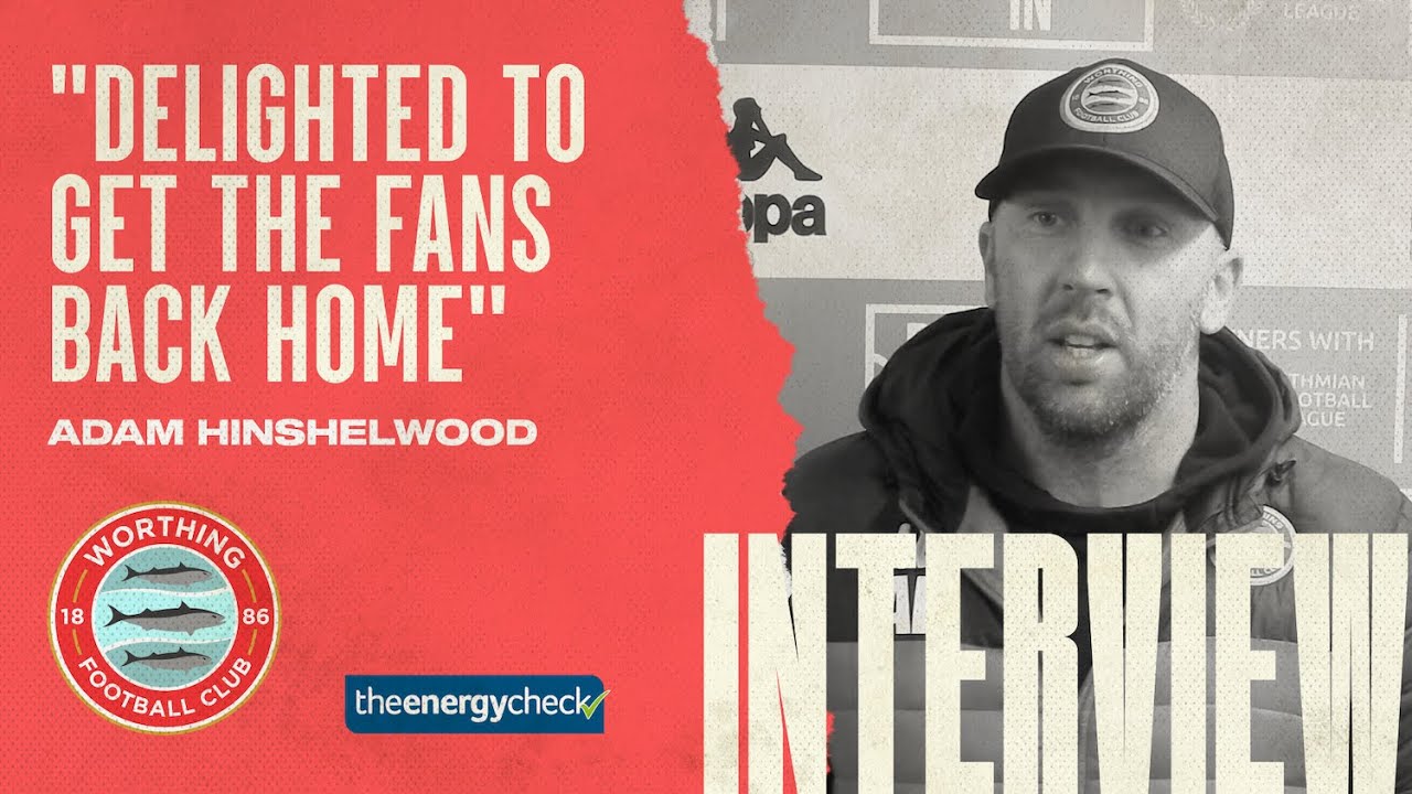 "Delighted to get the fans back" | Adam Hinshelwood pre Bowers & Pitea