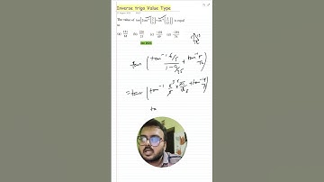 Inverse Trigonometry Value Type MCQ 🔥 | Class 12 | #function #jee #shorts #mathshorts #mcq #Akashsir