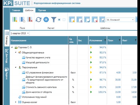 KPI-EXE: Карта оценки финансового директора