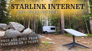 Starlink Internet 1 Year Review - Pros and Cons from Vanlifers of 5 Years