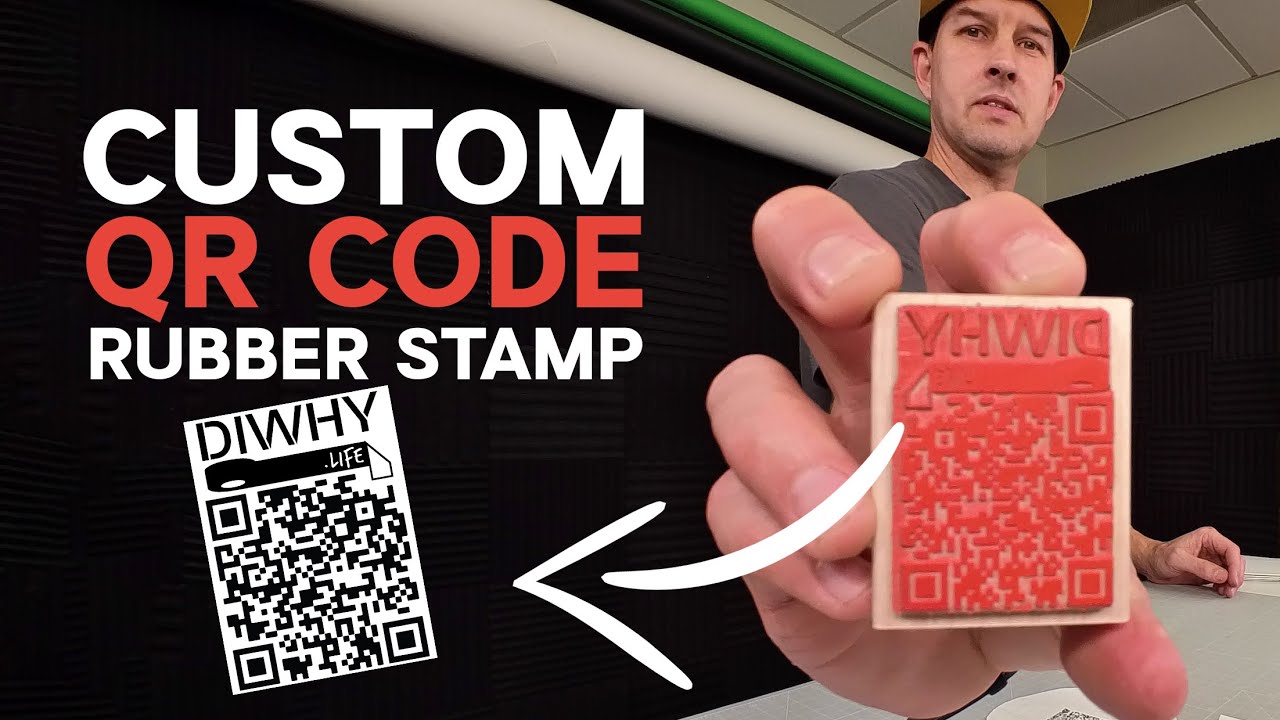 Custom QR Code Rubber Stamps for Promos YouTube