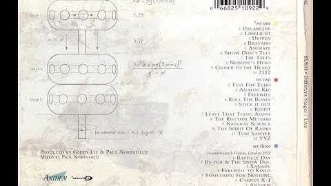Rush – Different Stages · Live - Animate