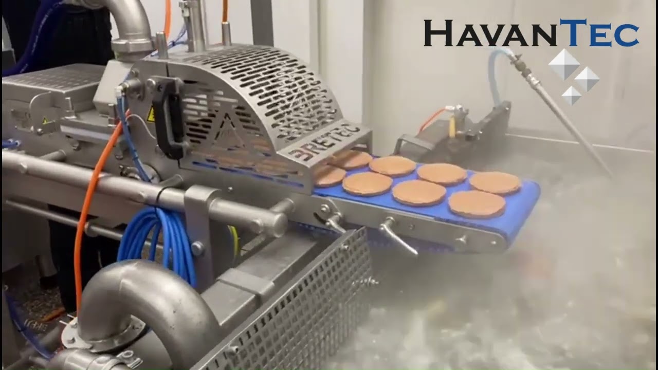 Bretec VDS Forming Machine making hamburgers- Havantec Food Equipment