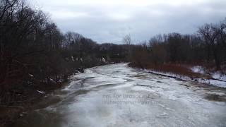 Ice Jam Breaking up - Timelapse