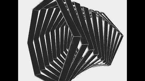 Twist the hexagon in circles. Draw by openFrameworks