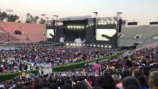 [190504] BTS (방탄소년단) Singing to Fake Love 'MV' | Speak Yourself Tour | RoseBowl Stadium - Day 1