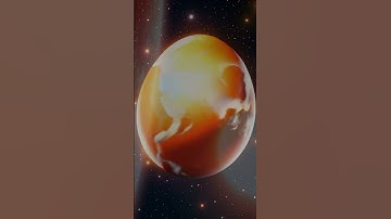 Space Travel To Funny Egg-shaped Exoplanet In Deep Outer Space  #spaceart #space #scene
