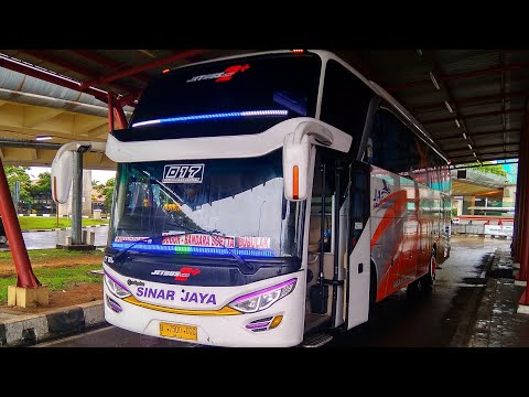 TRIP REPORT || Naik Bis SINAR JAYA Bandara Soekarno Hatta-Bubulak. Diiringi HUJAN NAN SYAHDU.