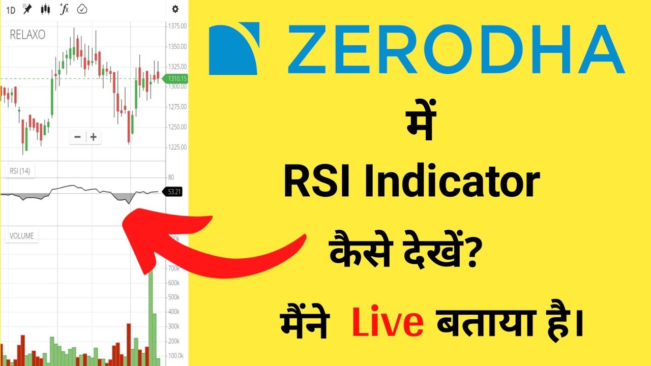 Zerodha Me Rsi Kaise Dekhen - RSI Indicator Live Explained in Hindi ...
