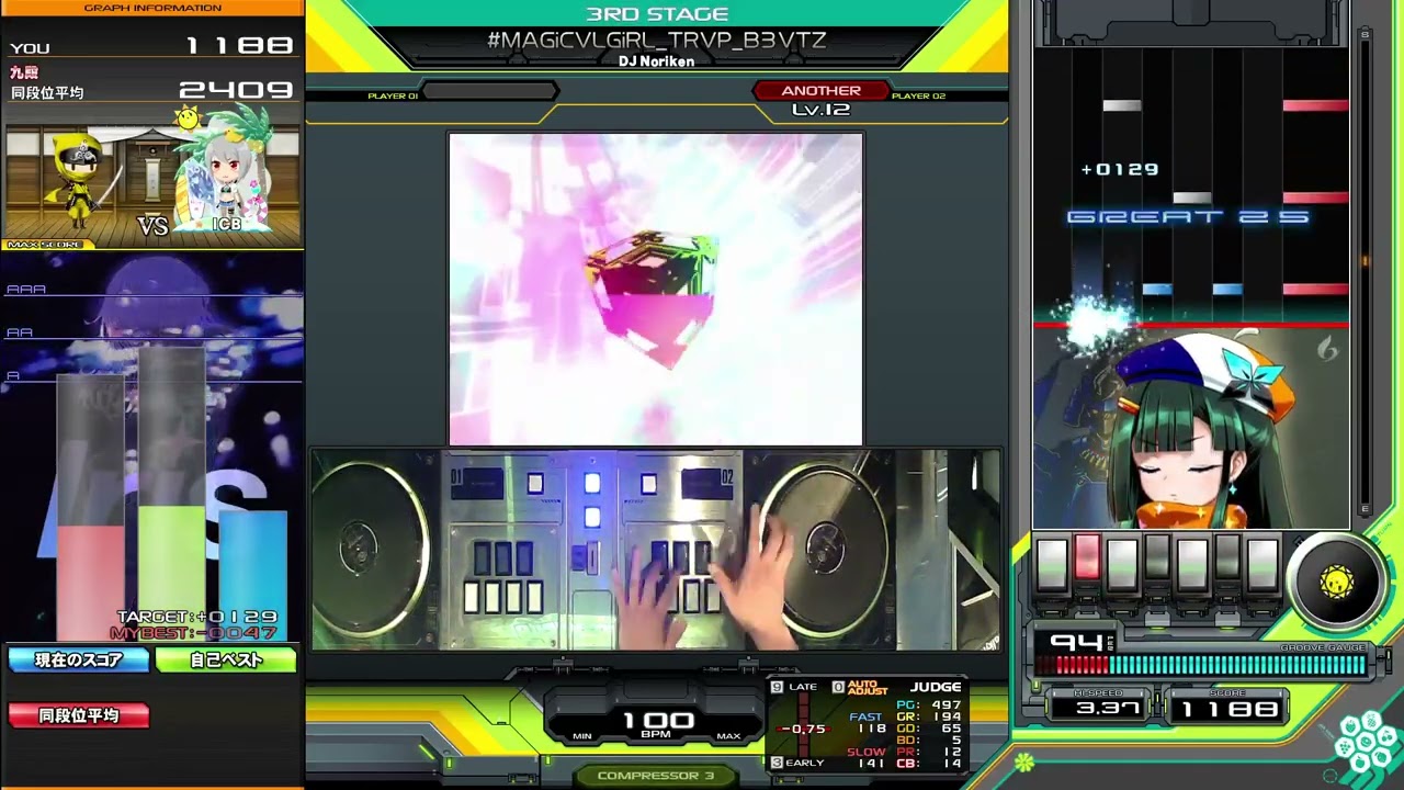 beatmania IIDX】#MAGiCVLGiRL_TRVP_B3VTZ / DJ Noriken - YouTube