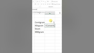 Convert Centigram into Kilogram Microsoft Excel #msexcel #centigram #excel #shorts