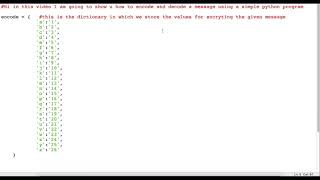 Simple Python program to encrypt and decrypt a given message |Python|tutorial|