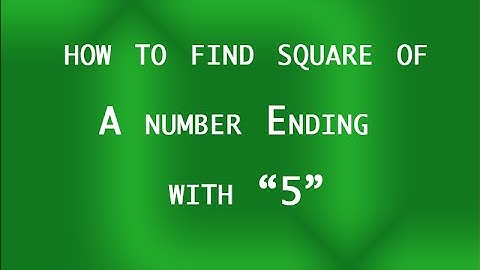 Square  of number ending with "5" | Shortcut Tricks | Bank PO | Simplification Part 2