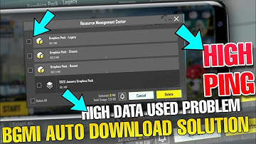 ✅Bgmi Auto download problem solution |bgmi high data use problem solution| high ping issue 2.5update