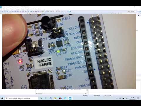 2) STM32-F446RE Accendiamo spegniamo led attraverso il pulsante blu