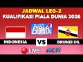 🔴BERLANGSUNG MALAM HARI !! JADWAL LEG-2 TIMNAS INDONESIA VS BRUNEI KUALIFIKASI PIALA DUNIA 2026