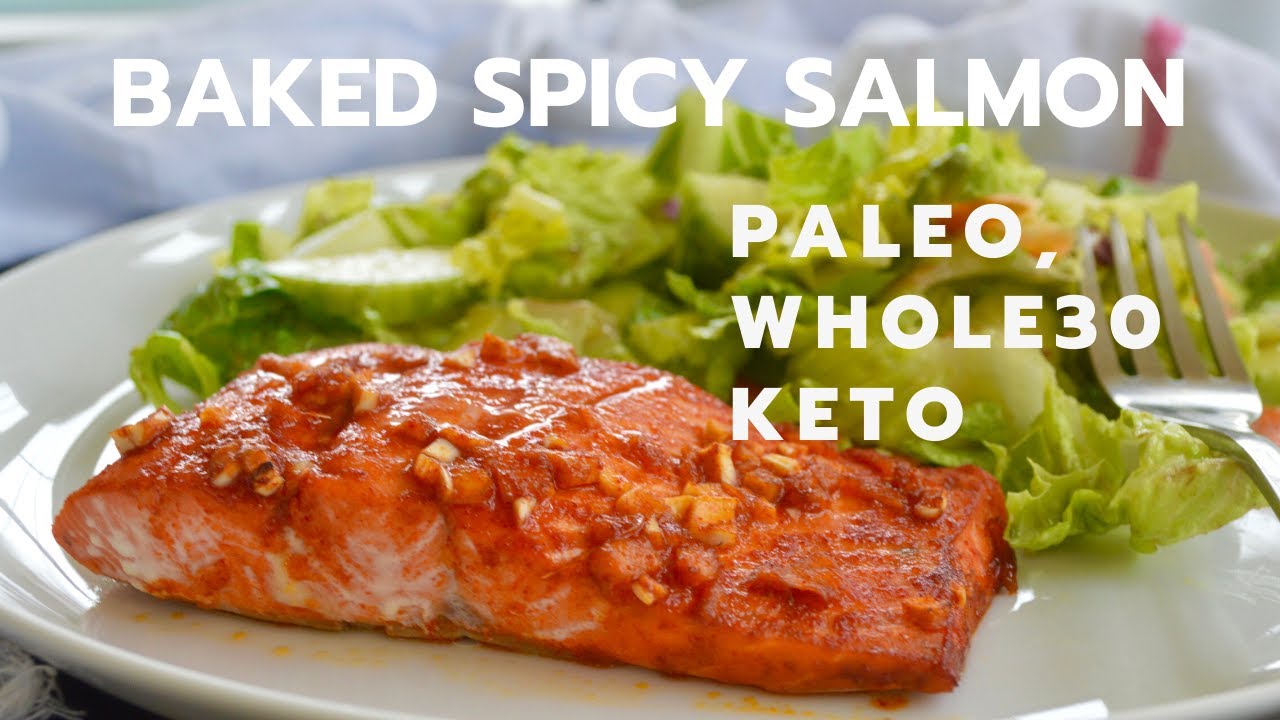 BAKED SPICY FISH || ASIAN STYLE BAKED SALMON (PALEO, WHOLE30, KETO)