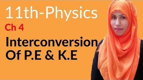 FSC Physics Part 1, Ch 4, Interconversion of P.E & K.E  -Inter Part 1 Physics