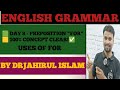✅ Day 8 – Preposition “FOR” | 100% Concept Clear | English Grammar by Dr. Jahirul Islam