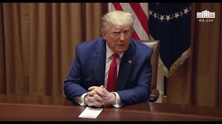 President Trump Participates in a Roundtable Discussion