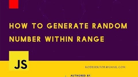How to generate random number within a range in JavaScript - Math.random()