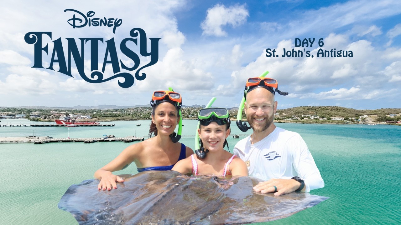Stingray Swim & Snorkel in Antigua | Disney Fantasy | Southern Caribbean Cruise Vlog