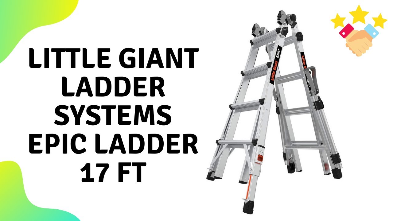 Aluminum 17 Ft Little Giant Ladders 16817-818 Epic Ladder