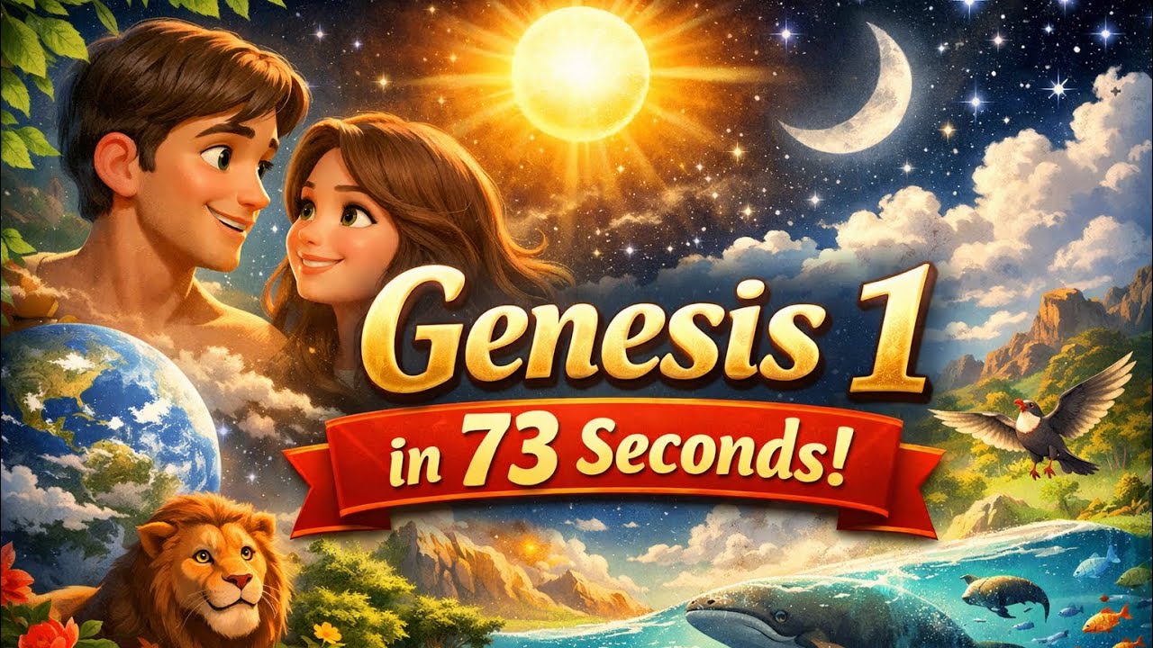 Genesis 1 Explained in 73 seconds | 3D Animated Bible Creation Story ...