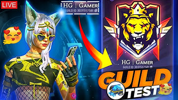 1V2 GUILD TEST LIVE STREAM 😈 | UID REACTION 🥳 | #nonstopgaming #ffgirlgamer
