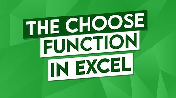 How to Use the CHOOSE Function in Excel - CHOOSE Function Tutorial