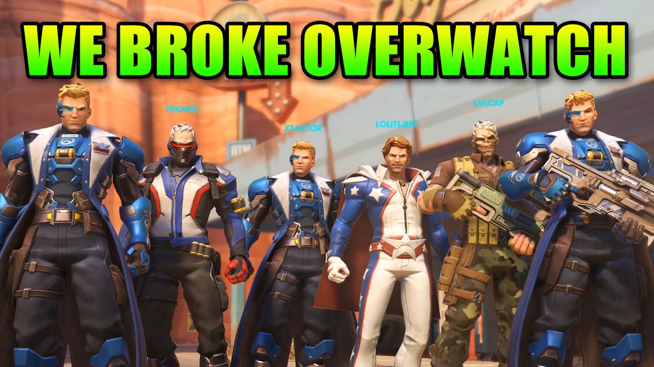 We Broke Overwatch Meta - 6 Soldier 76 Team