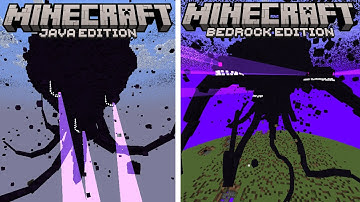 Crackers Wither Storm in Minecraft Java VS Bedrock