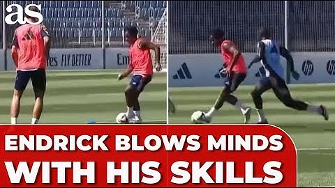 ENDRICK blows minds with PHENOMENAL SKILLS at REAL MADRID training