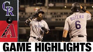 Rockies outlast D-backs in wild 8-7 win | Rockies-D-backs 8\/26\/20