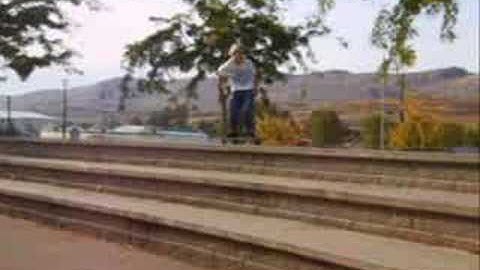 Kickflip 3 block Switch 180 Two Block