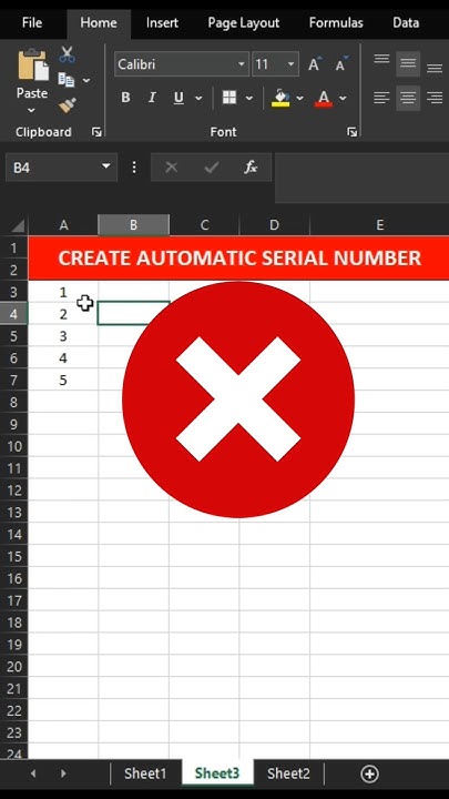 Create Automatic serial numbers in Excel #excel #exceltips #exceltricks ...