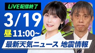 ウェザーニュースの配信のサムネイル画像