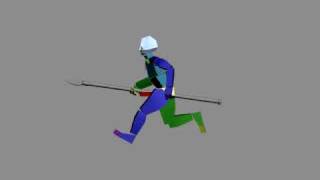 3ds Max Biped and Quadruped Animations :  Man Run With Object